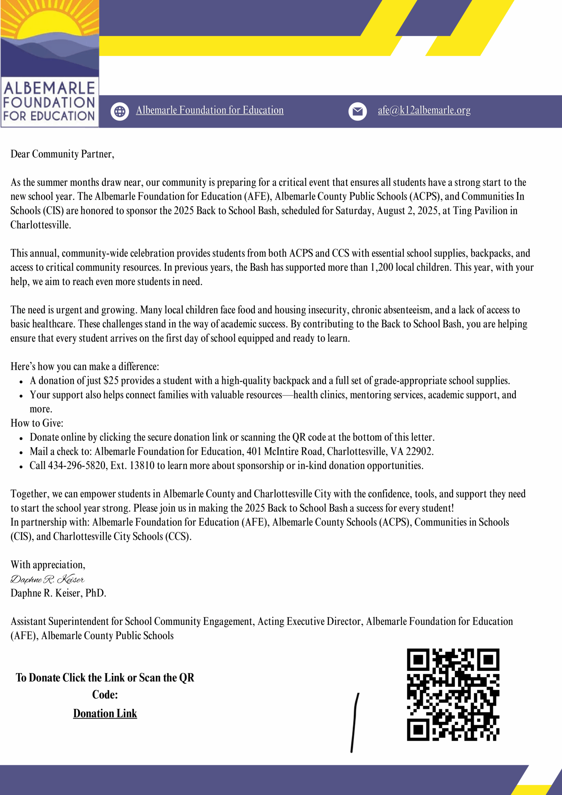 AFEBack to School BashNonprofit Solicitation Letter Document052725 AFEBack to School BashNonprofit Solicitation Letter Document052725
